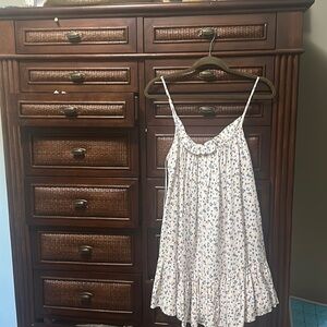 Zara blue and orange floral dress